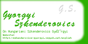 gyorgyi szkenderovics business card